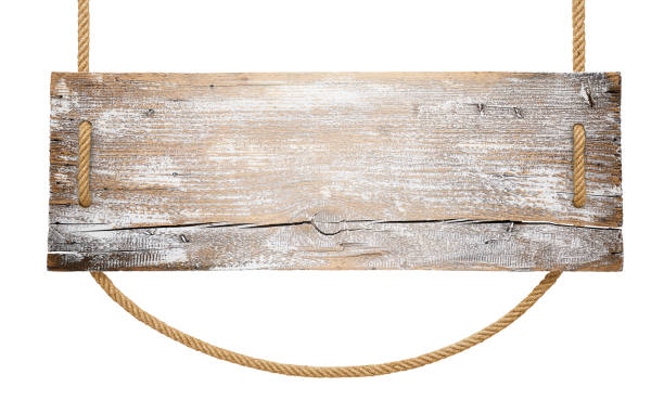 istock Wooden sign hanging on a rope 1731768979