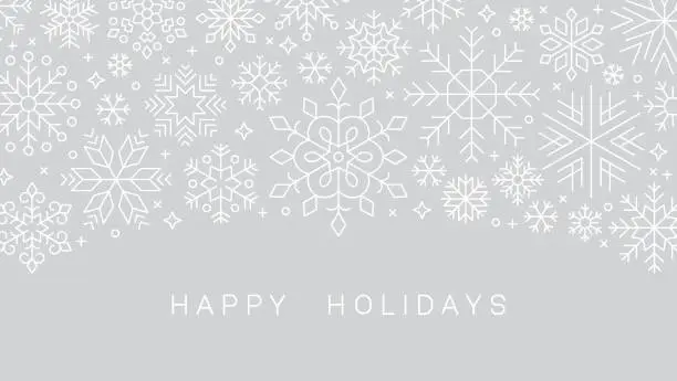 Vector illustration of Christmas Snowflake Background