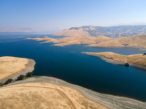 San Luis reservoir in central california