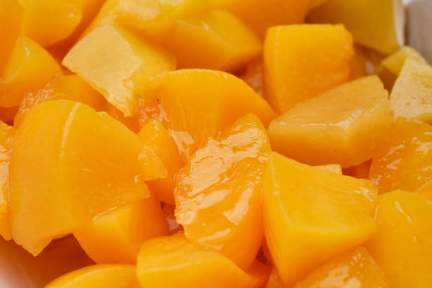 istock Slices of peaches. 1731781793