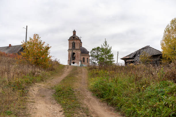 An abandoned church in a remote village