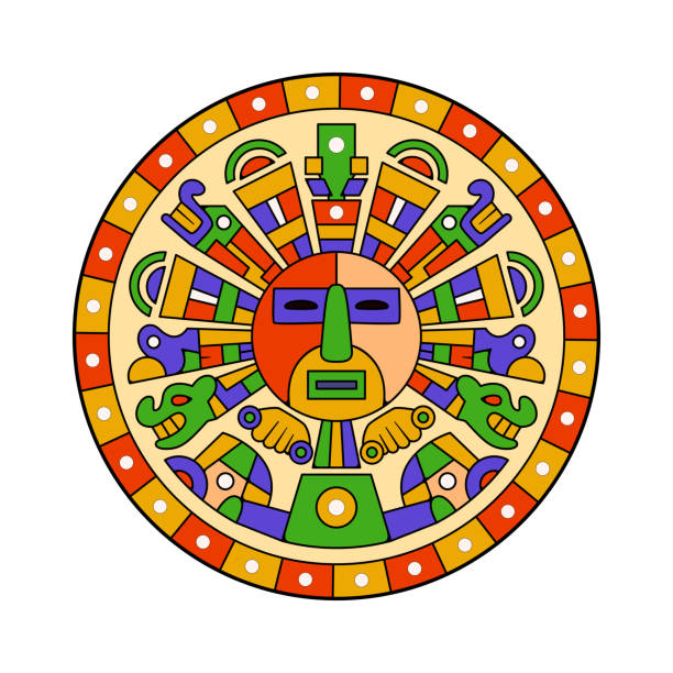 istock Vector Traditional Inca Symbol Inti Icon Illustration Isolated 1731876931