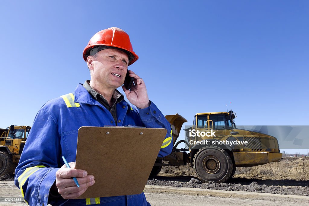 Phonecall de construção - Foto de stock de Arquiteto royalty-free