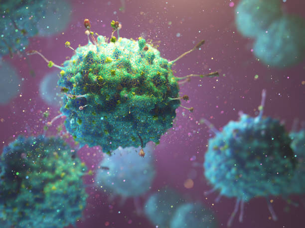 istock Close up of a group of Viruses 1731939370