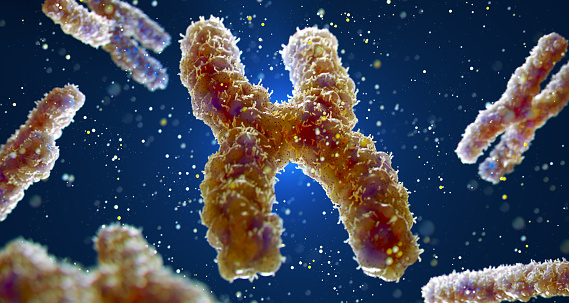 Abstract Genetics Disease - 3d rendered image.