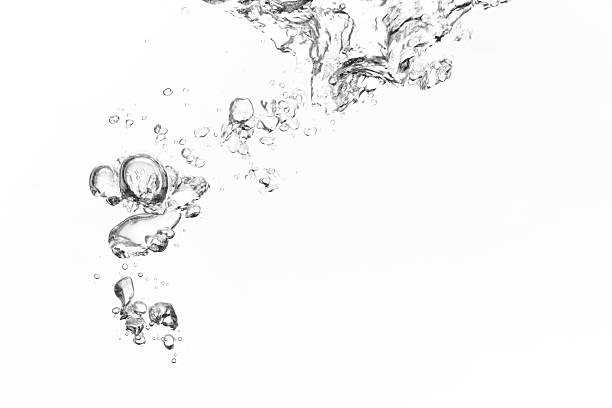 le bolle - liquid water splashing pouring foto e immagini stock