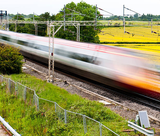 High Speed Train HS2 stock photo