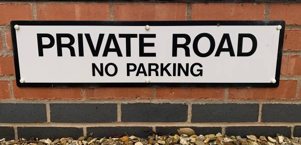 istock Private Road No parking sign 1731949855