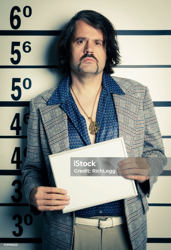 70 Guy Mugshot - Foto de stock de Foto policial libre de derechos