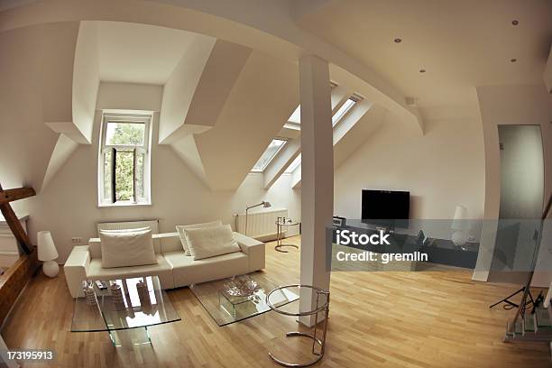 Modern Loft Apartment Stock Photo - Download Image Now - Architecture, Beige, Clean