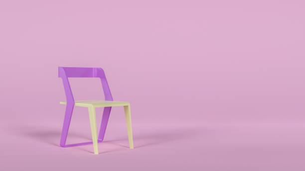 istock Modern chair isolated pink background 1731967149