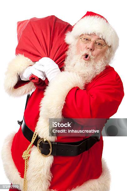 Photo libre de droit de Des Photos De Vrais Santa Claus Est Un Saccadeau banque d'images et plus d'images libres de droit de Père Noël - Père Noël, Adulte, Barbe