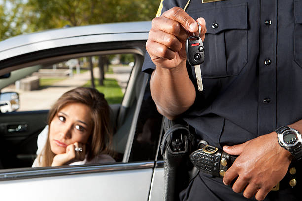 istock Police Officer taking keys from Driver 173198012