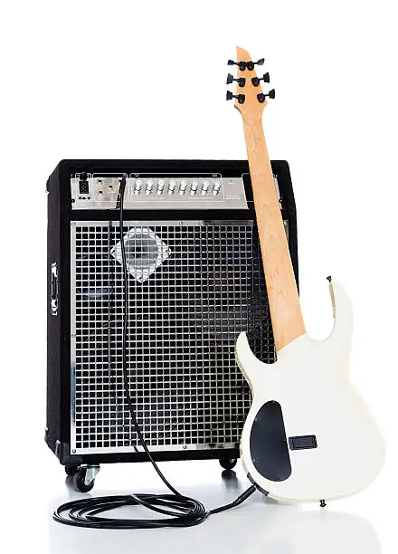 Photo of Bass Guitar and Amp