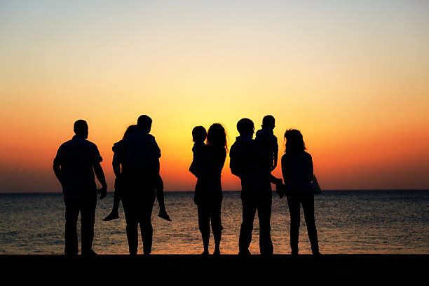 istock Multigenerational family watching the sunset 173200254