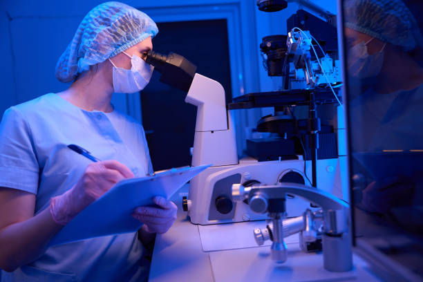 istock Experienced lab scientist involved in monitoring biological samples 1732009673