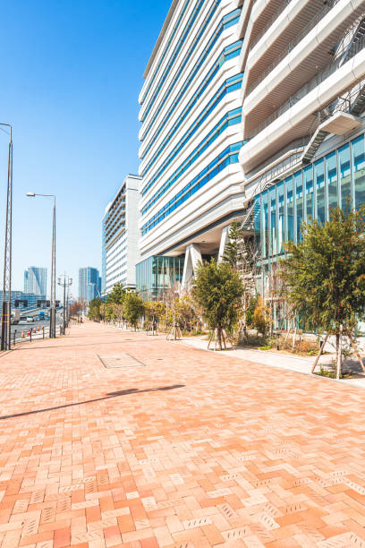 istock Modern buildings in downtown of Tokyo 1732022775