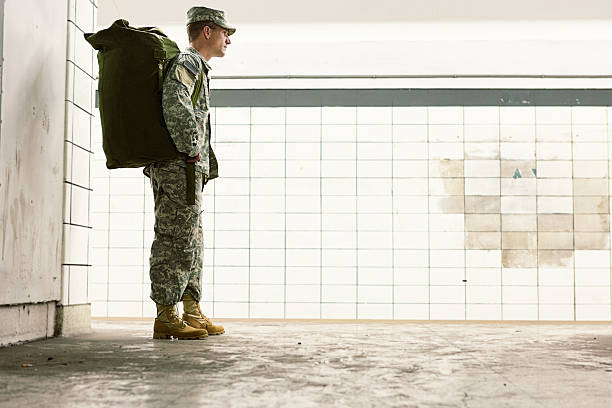istock Soldier in the subway 173202712