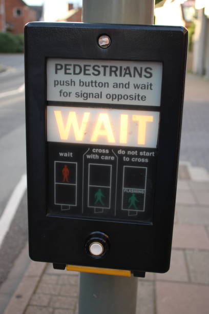 istock Pedestrian control point in a UK Village 1732035864