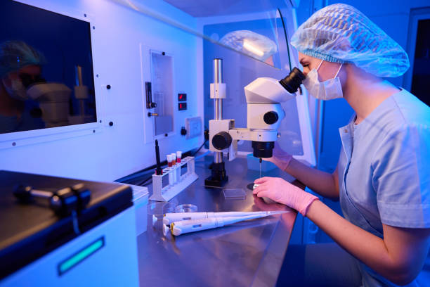 istock Female scientist involved in cell aspiration in laboratory 1732048542