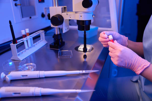 istock Lab researcher preparing biological material for storage 1732048561
