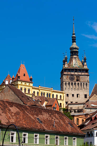 sighisoara, roménia - sighisoara romania sunlight day imagens e fotografias de stock