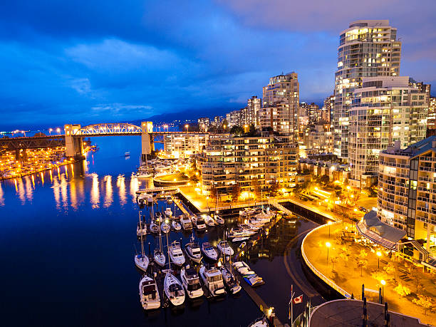 istock Vancouver Waterfront by Night 173205623