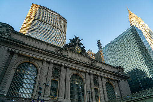 New York, NY, USA - October 2, 2023: The Grand Central Terminal in Manhattan