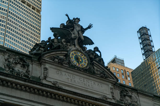 ujęcie z zewnątrz grand central terminal na manhattanie - lee street station zdjęcia i obrazy z banku zdjęć