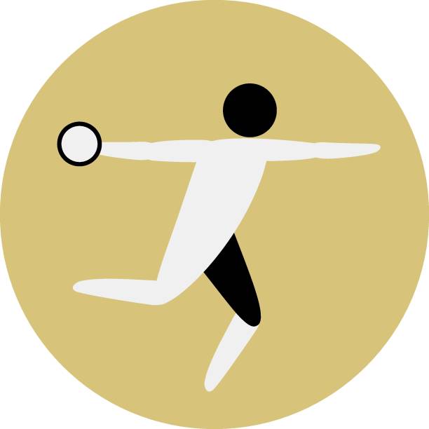 Discus Banner Discus Logo 10+ Vector Logo For Athletics Discus Throw Stock