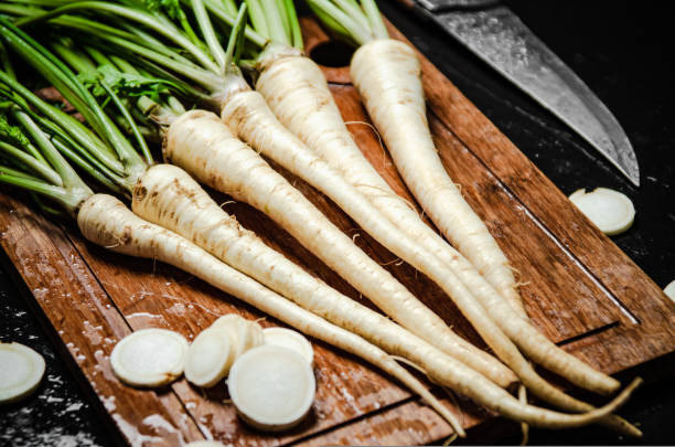 istock Fresh parsley root . 1732128851