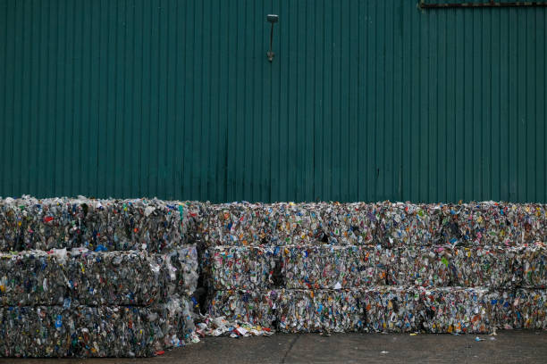 istock Large packages of plastic packaging ready to be recycled 1732167748