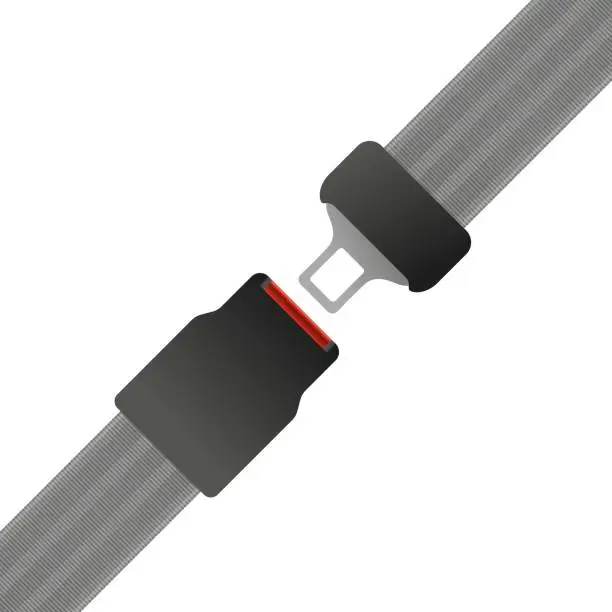 Vector illustration of Safety belt vector
