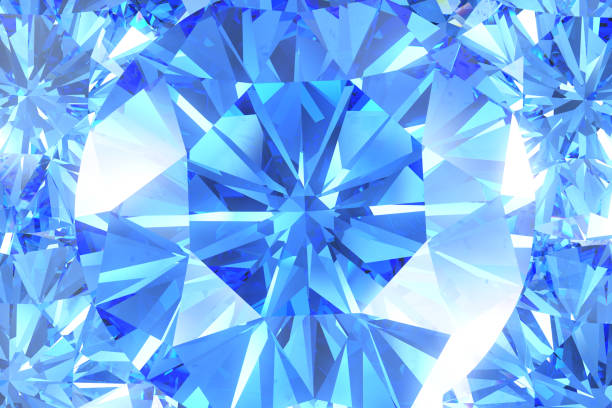 istock Beautiful shiny sapphire or topaz close-up 1732206995