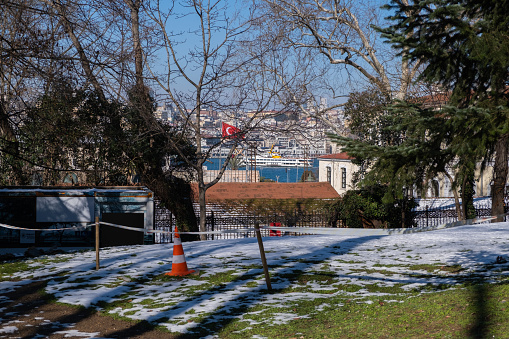 Winter photos of Gulhane Park (BB Gülhane Korusu) in Istanbul, Marmara region, Turkey