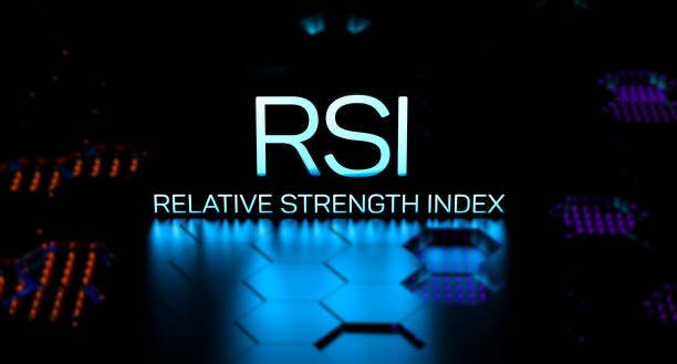 istock RSI Relative strength index text neon concept on platform. RSI financial concept. 1732231605