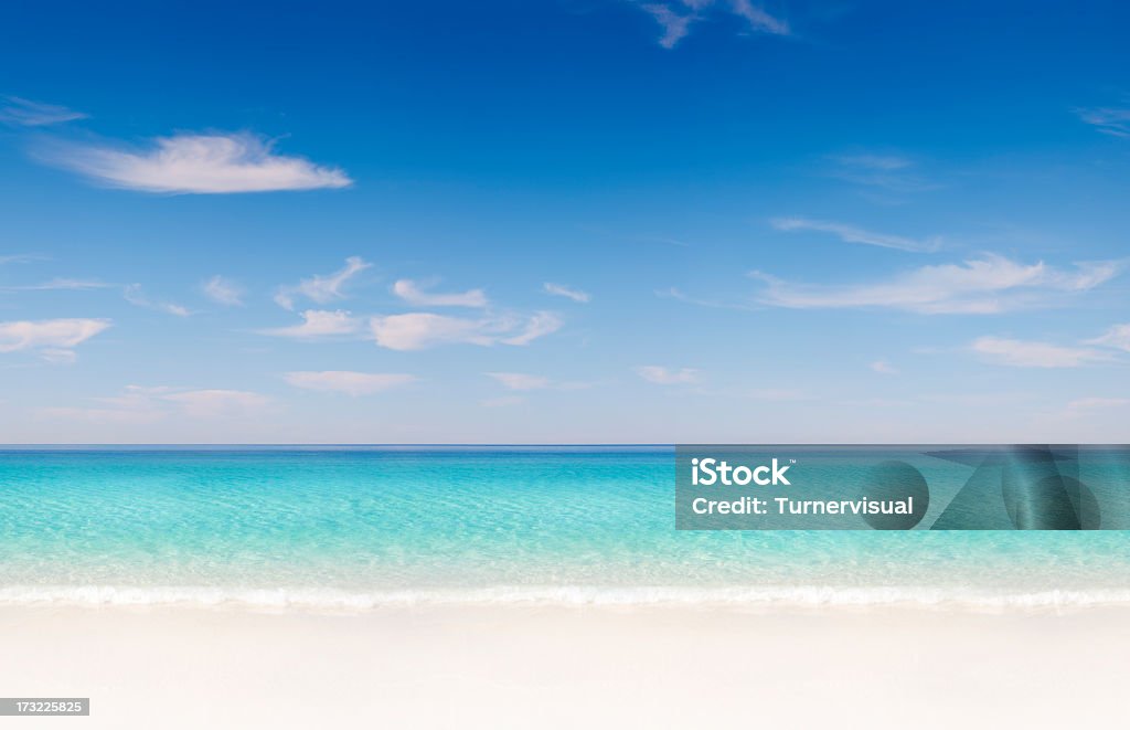 Praia Tropical sem costura padrão - Royalty-free Praia Foto de stock