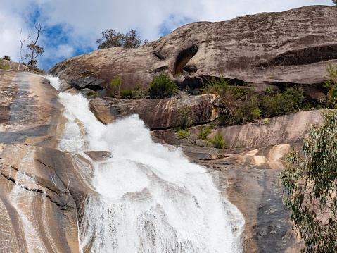 The top of Eurobin Falls in Mount Buffalo National Park