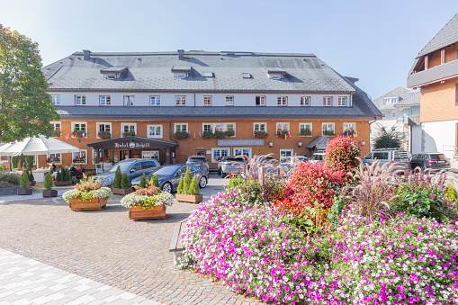 In the streets of Schluchsee, Baden-Württemberg, Germany