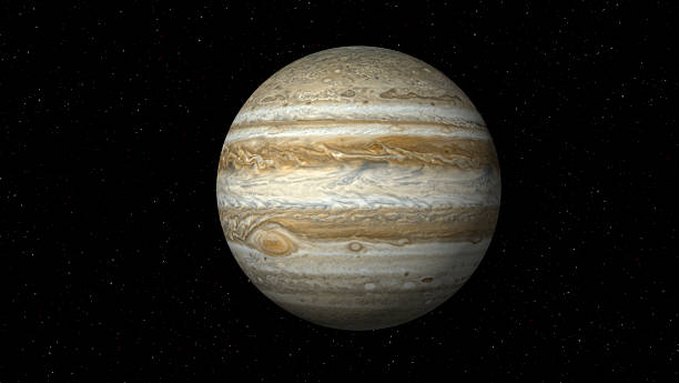 Jupiter on Star Field (XXXL) stock photo