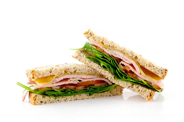 BLT Sandwich Detail stock photo