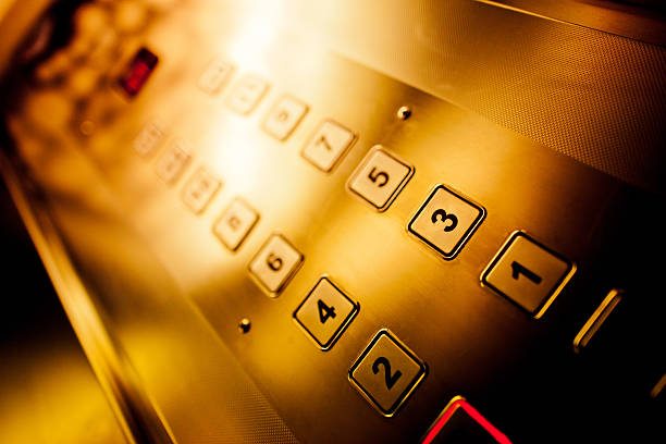 ascensor teclado numérico - ascensor botones fotografías e imágenes de stock