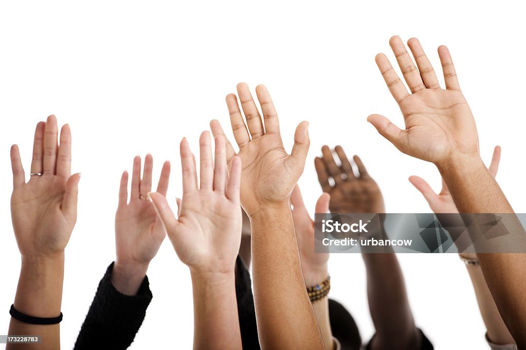 Mãos para cima - Royalty-free Mão Levantada Foto de stock