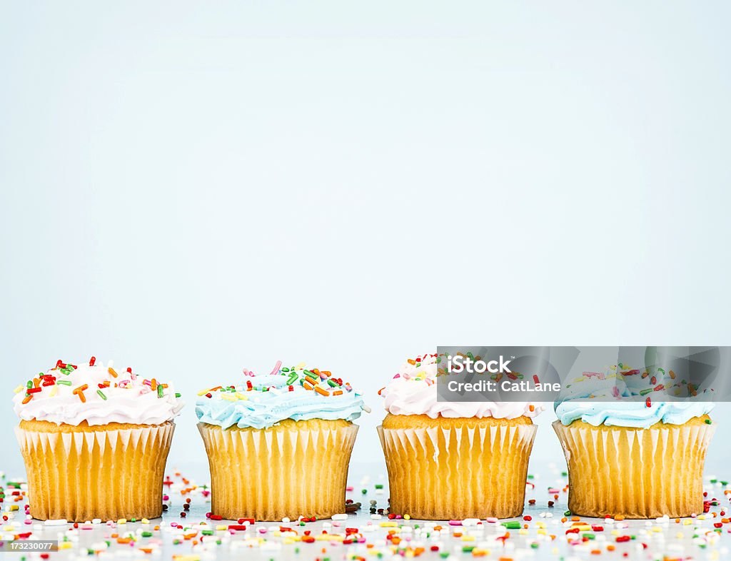 Cupcake frontière - Photo de Fond libre de droits