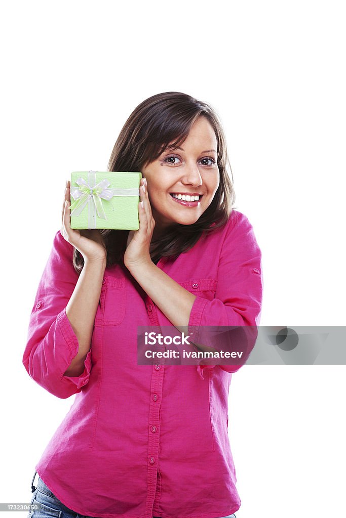 Mujer con un regalo - Foto de stock de Adulto libre de derechos