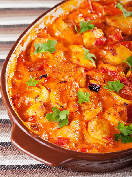 istock Casserole with chicken, potatos and tomatos 173230651