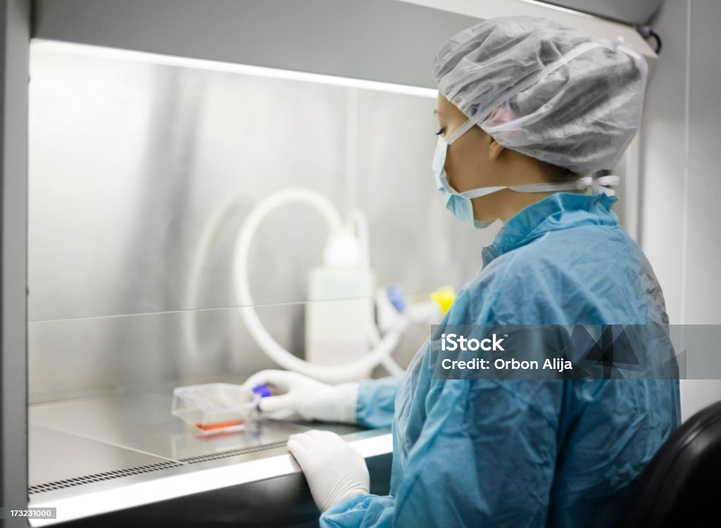 女性の細胞培養フード - 実験室のロイヤリティフリーストックフォト