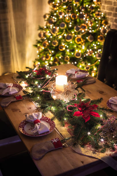 istock Elegant table setting for Christmas party 1732338582
