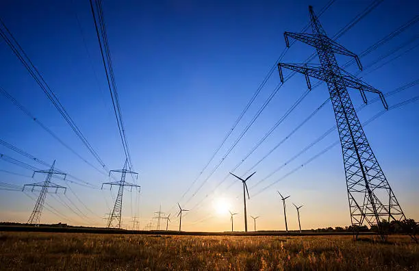 Photo of High Voltage Tower - sunset