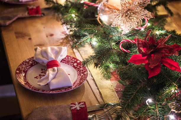 istock Elegant table setting for Christmas party 1732339107